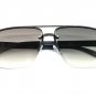 Mens CLASSY Elegant Sophisticated Retro SUN GLASSES Gunmetal & Faux Wooden Frame