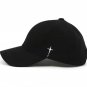 Unisex Simple Cross Water Drop Embroidery Baseball Caps Spring and Autumn