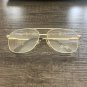 Old School Retro Style Hip Hop Clear Gold Square Glasses