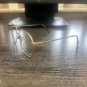 Old School Retro Style Hip Hop Clear Gold Square Glasses