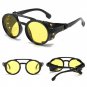 Steampunk Sunglasses Men Round Night Vision Googles Vintage Punk Sun Glasses