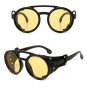 Steampunk Sunglasses Men Round Night Vision Googles Vintage Punk Sun Glasses
