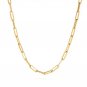 2024 Hot Fashion Paperclip Link Chain Women Necklace Stainless Steel Gold Color