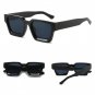 Thick Square Sunglasses for Men Women Retro Chunky Rectangle Shades UV400