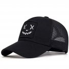 Unisex Ghost Face Embroidery Baseball Net Caps Spring and Summer Outdoor Adjust