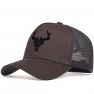 Unisex Animal Antlers Embroidery Baseball Net Caps Spring and Summer Outdoor
