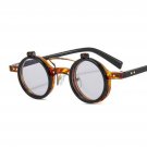 Ins Popular Fashion Small Round Punk Double Bridges Women Sunglasses Retro
