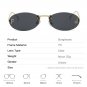 Punk Cat Eye Sunglasses Female Outdoor Shades Rimless Driving Eyewear Glasses