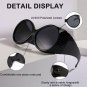 Trendy Oversized Vintage Punk Sunglasses Women Y2K Circular Surround Glasses
