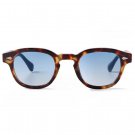Vintage Tortoise Shell Round Sunglasses Women Men 2024 Brand Design Retro Rivet
