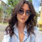 Vintage Tortoise Shell Round Sunglasses Women Men 2024 Brand Design Retro Rivet