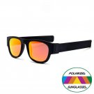 Novelty Mirror Men Polarized Folding Sunglasses New Arrival Slap Sport Foldable