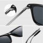 Luxury Square Polarized Sunglasses Men Driving Blue Mirror Lens Classic Unisex