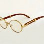 Retro Oval Men Sunglasses Fashion Brand Designer Clear Lens Eyewear