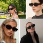 Rectangle Sunglasses for Women Men Trendy Retro Fashion Sunglasses UV 400 Protec