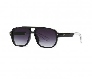 Retro Double Bridges Square Sunglasses Women Gradient Shades UV400 Fashion Brand