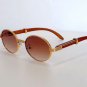 Oval Sunglasses Women 2024 Trendy Designer Wooden Sunglasses Men Luxury Fashion