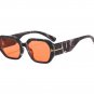 Fashion Square Sunglasses Women Brand Designer Retro Black Marble Eyewear Shades