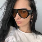 Oversized Pilot Sunglasses Women Fashion 2024 Luxury Big Frame One Piece Gradien