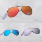 Big Aviator "KEY" OVERSIZED Metal Mirrored Women Sunglasses Shades SHADZ GAFAS