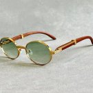 Wooden Fashion Sunglasses Women Vintage Oculos Sunglasses For Men Oval Designer