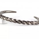 7 Inch Stainless Steel Mens Vintage Mobius Horn Cuff Bangle Bracelet Men
