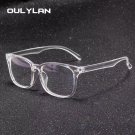 Oulylan Transparent Eyeglasses Women Men Anti Blue Light Glasses Frames Female