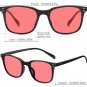 Rectangle Tony Stark Sunglasses Men Red Lens Brand Designer Fashion Iron Man Gl