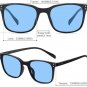 Rectangle Tony Stark Sunglasses Men Blue Lens Brand Designer Fashion Iron Man Gl