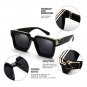 Millionaire Sunglasses For Men Vintage Square Fashion Glasses Luxury Retro Sungl