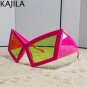 Oversized Cat Eye Sunglasses Women Big Frame 2024 Luxury Brand Shield Punk Sun G