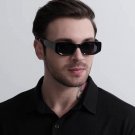 2024 new black classic retro designer branded concave irregular thick frame men