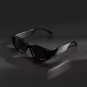 2024 new black classic retro designer branded concave irregular thick frame men