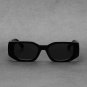 2024 new black classic retro designer branded concave irregular thick frame men