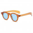 Fashion Small Round Sunglasses Women Retro Clear Ocean Lens Shades UV400 Men Riv