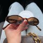 OEC CPO Sexy Small Oval Women's Sunglasses 2024 New Fashion Leopard Brown Hot