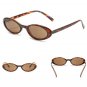 OEC CPO Sexy Small Oval Women's Sunglasses 2024 New Fashion Leopard Brown Hot