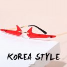 Fashion Vintage Small Rimless Sunglasses Men Women Luxury Brand Designer Popular