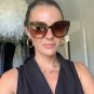 Vintage Leopard Round Sunglasses Woman Fashion Cat Eye Mirror Sun Glasses Female