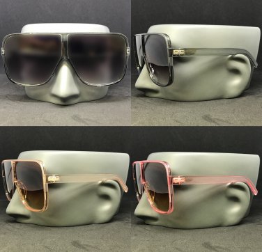 Oversized Square Betty Design Flat Top Fashion Sunglasses Men Women