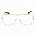 Oversized X Large CUT FLAT Lens Eyeline Shield Big Pilot Clear Sunglasses XL