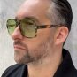 Retro Tortoiseshell Pilot Sunglasses Women Brand Designer 2024 Oversized Shades