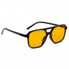 Large Oversized Men Women Trendy Yellow Lens Pilot Retro 70's Sunglasses