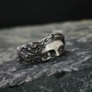Rings For Men Creative Venus Mask Ring, Retro Thai Silver Relief With Adjustable
