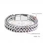 Stainless Steel Braided Double Row Front and Rear Fish Scale Alloy Magnetic Buck