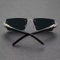 Unisex Classic Square Frame Fashion Metal Sunglasses For Cool Outdoor Accessorie