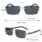 Unisex Classic Square Frame Fashion Metal Sunglasses For Cool Outdoor Accessorie