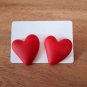 Koean Fashion Candy Color Acrylic Love Eardrop Simple Design Geometric Heart