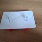 Koean Fashion Candy Color Acrylic Love Eardrop Simple Design Geometric Heart