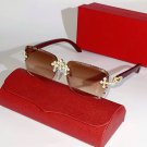Fashion New Custom Handmade Luxury Diamond Rapper Glasses Men Women Hip Hop SungVintage Oval Su